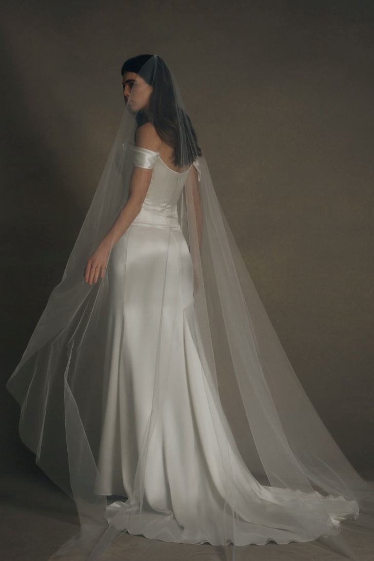 Cathedral Length Tulle Veil | Katherine Tash Bridal