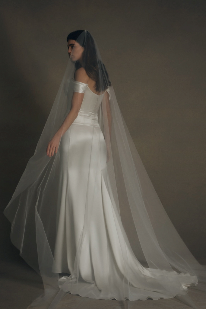 Cathedral Length Tulle Veil | Katherine Tash Bridal
